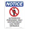 Signmission OSHA Notice Sign, 10" Height, Rigid Plastic, NOTICE Authorized Sign With Symbol, Portrait OS-NS-P-710-V-15286 - alternate 1